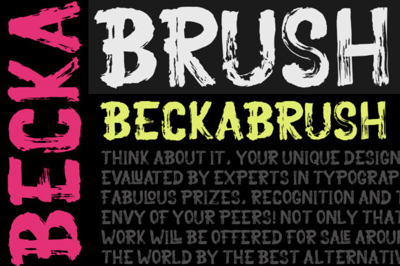 Becka Brush: A Bold Display Font for Branding