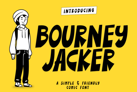 Bourney Jacker: A Display Font for Authentic Web Design