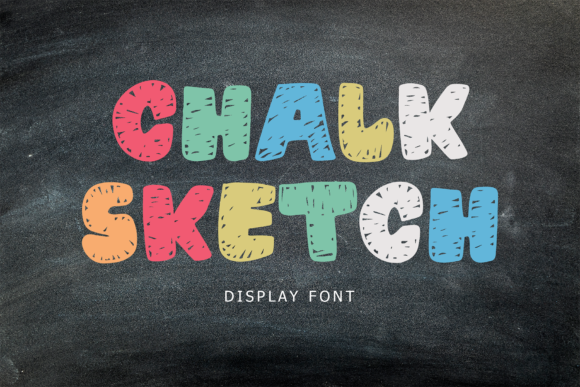 Chalk Sketch: A Bold Display Font for Editorial Design