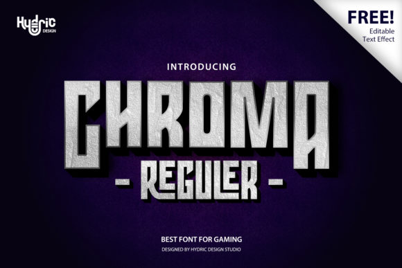Chroma: A Bold Display Font for Makers