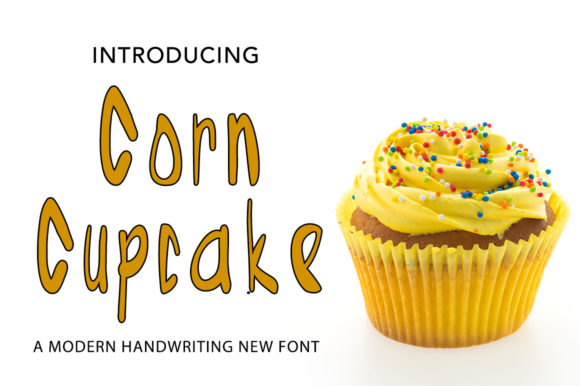Corn Cupcake Font: A Joyful Display Typeface for Brands