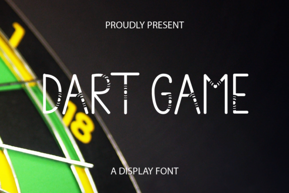 Dart Game: A Display Font for Sharp Branding