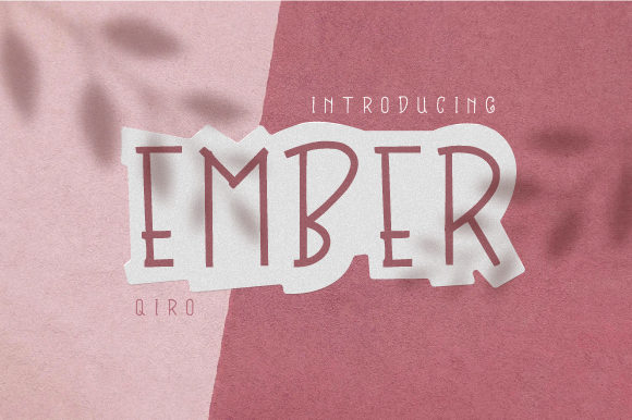Ember Font: A Warm Display Typeface for Makers