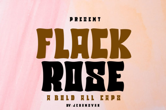 Flack Rose: A Bold Display Font for Web Design
