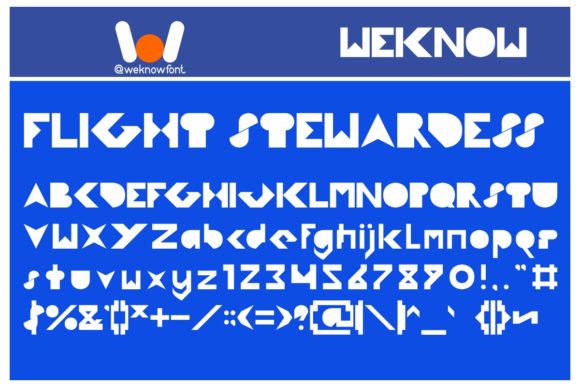 Flight Stewardess: A Bold Display Font for Makers