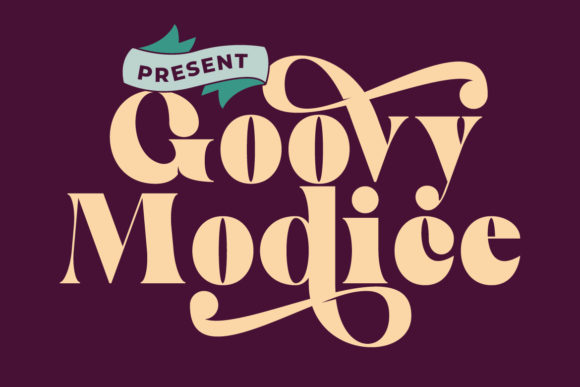 Goovy Modice: A Bold Display Font for Modern Brands