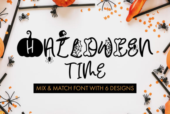 Halloween Time: A Versatile Display Font for Editorial Design