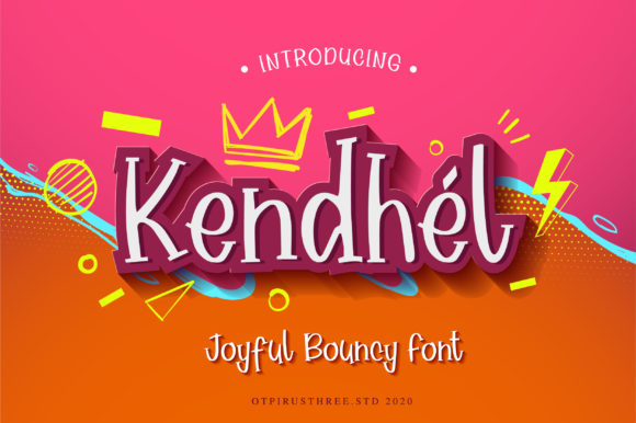 Kendhel: A Bouncy Display Font for Editorial Charm