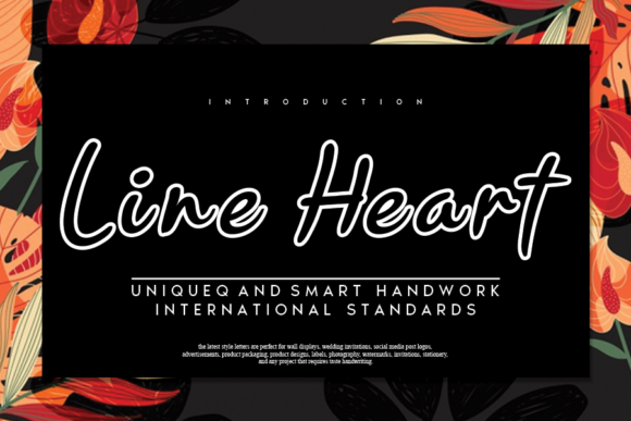 Line Heart: A Joyful Display Font for Marketers