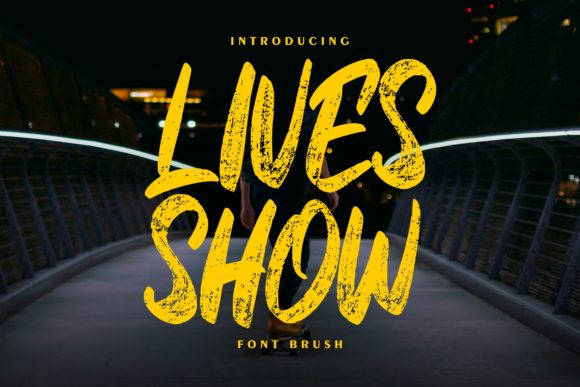 Lives Show: A Bold Display Font for Editorial Design