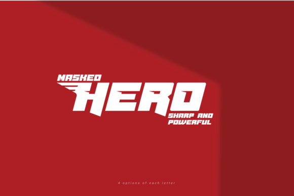 Masked Hero: A Bold Display Font for Web Design
