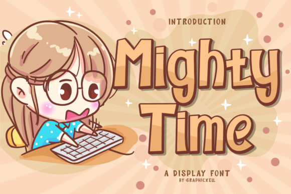 Mighty Time: A Joyful Display Font for Marketers
