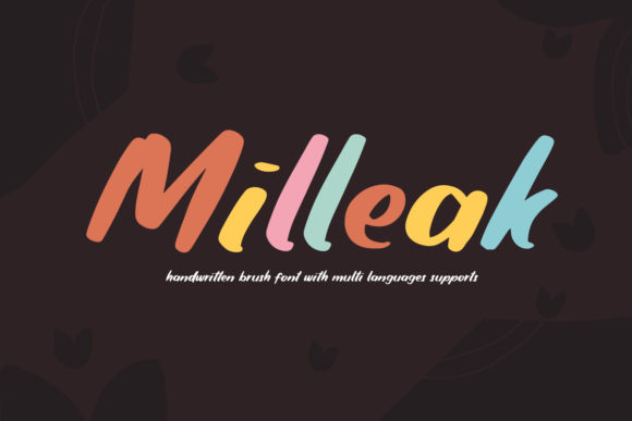 Milleak: A Bold Display Font for Editorial Design