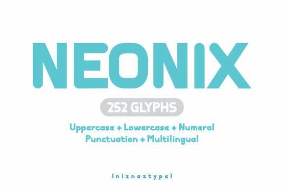 Neonix Font: Bold Display Typeface for Brands