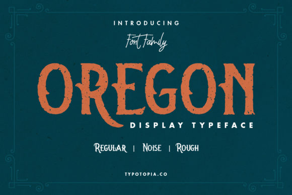 Oregon Typeface: Bold Display Font for Web Design