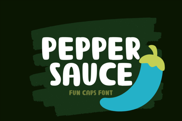 Pepper Sauce: A Whimsical Display Font for Bold Branding