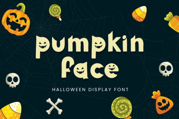 Pumpkin Face Font: A Spooky Display Typeface for Brands