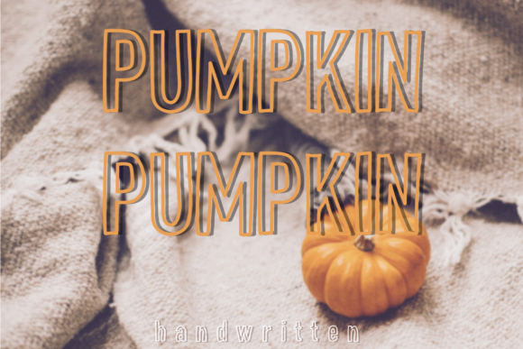 Pumpkin Pumpkin: A Bold Display Font for Editors