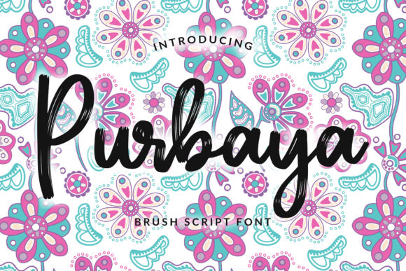 Purbaya: A Casual Brush Font for Modern Branding