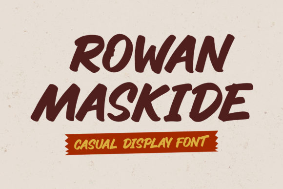 Rowan Maskide: A Bold Display Font for Web Design