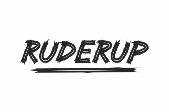 Ruderup: A Bold Display Font for Memorable Brands