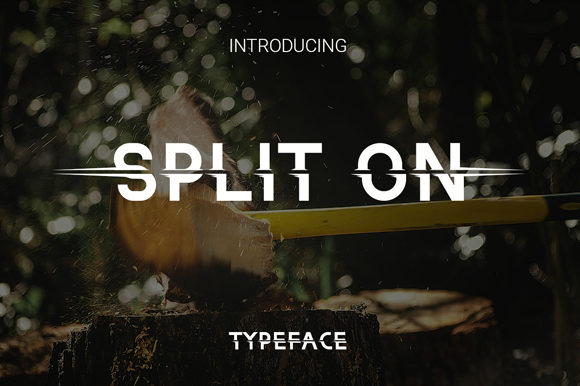 Split On: A Distinct Display Font for Editorial Design