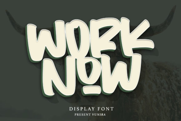 Worknow: A Bold Display Font for Makers